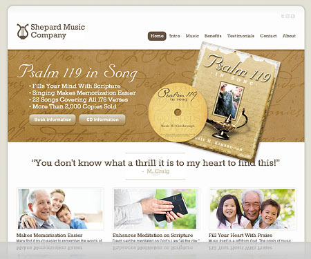 Shepard Music Website Portfolio